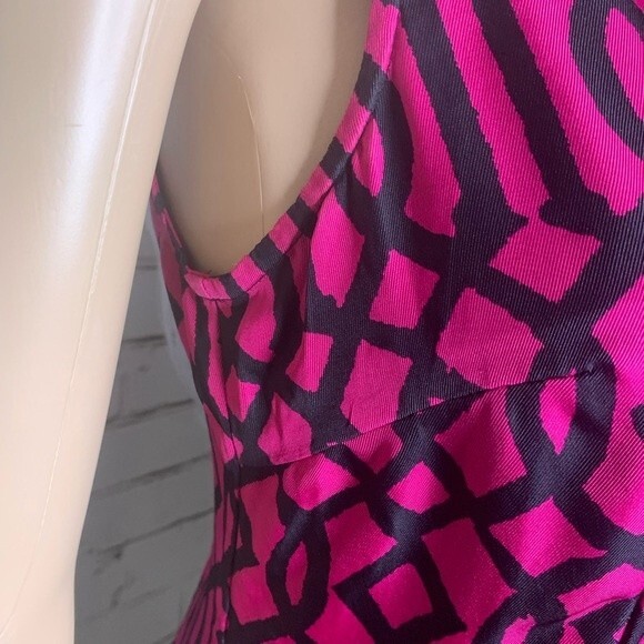 Tracy Reese Silk/Tweed A-Line Mini Dress Bow Waist Band Size Small - Picture 7 of 14